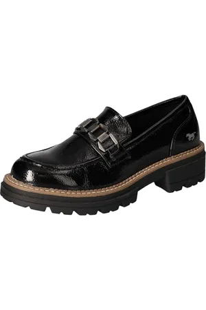Mustang Damen 1437-401 Mokassin, schwarz (Lack), 39 EU