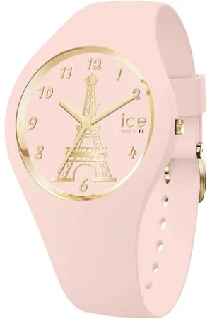 Ice-Watch Ice cocorico Eiffel Tower Soft pink - Mädchenuhr mit Silikonarmband - 023246 (Small -)