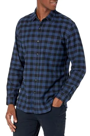 Amazon Herren Langarmhemd aus Flanell (in Übergröße erhältlich), , XL