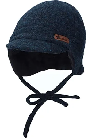 Sterntaler Baby Jungen Schirmmütze Melange - Aus Strickfleece Mit Ohrenklappen Und Bindeband - , 39