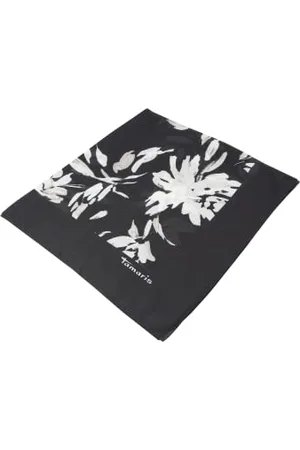 Tamaris Damen AOP Pareo Schal ALLSTEDT Schwarz Onesize