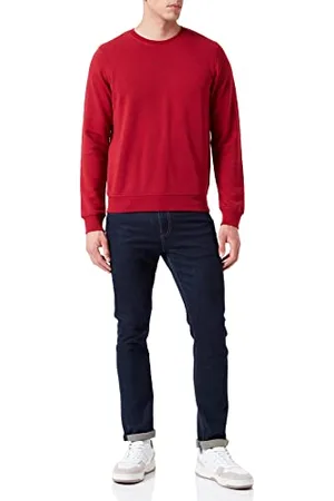 Bugatti Herren Sweatshirt mit Rundhals-Ausschnitt und kleinem Logo