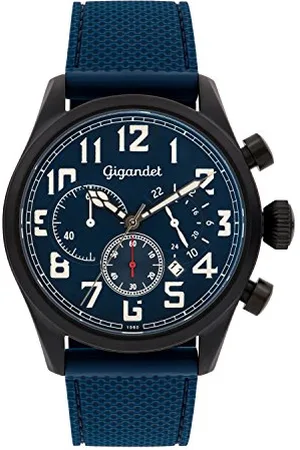 Gigandet Herren Analog Japanisches Quarzwerk Uhr mit Leder Armband 2VNAG4/008
