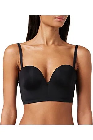 Wonderbra Damen Ultimate Backless Bra mit tiefen Rückenausschnitt rückenfreier BH , Backless BHschwarz, 75D