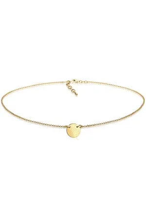 Elli Halskette Damen Geo Choker Matt in 925 Sterling Silber vergoldet