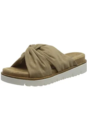 QS by s.Oliver Schiebe-Sandalen Beige 5-5-27200-26 Red Label
