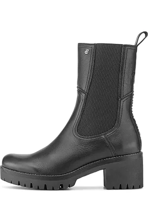 Panama Jack Damen Poppy Chelsea Boot, Negro, 36 EU