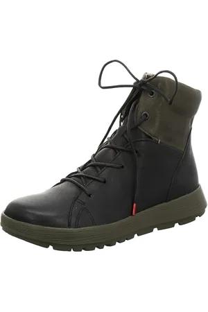 Think! Damen COMODA chromfrei gegerbte nachhaltige Stiefelette, 0010 SCHWARZ/Kombi, 37 EU
