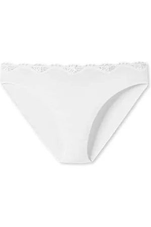 Schiesser Damen Taislip mit Spitze-Pure Cotton Taillenslip, , 46