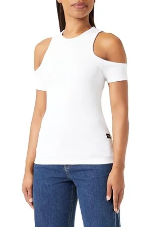 Replay Damen Top Schulterfrei, (Weiß), XS