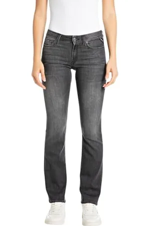 Replay Damen Jeans New Luz Skinny-Fit mit Power Stretch, (Grau), 24W / 28L