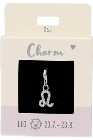 Depesche 11785-063 Charms Express yourself - Anhänger für Halsketten und Armband, Löwe, versilbert, als kleines Geschenk