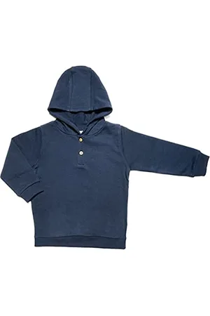 Leela COTTON Baby Kinder Kapuzenshirt Pullover Bio-Baumwolle Kapuzenpullover 2024 (80, )