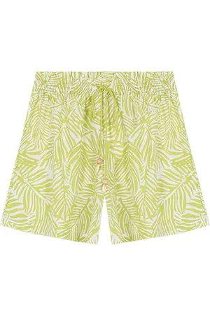 Women secret Damen Shorts Print Limettengrün Lässige Hose, , XXL