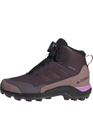 adidas Terrex Winter Mid BOA RAIN.RDY Hiking Shoes Wanderschuhe, Shadow Maroon/Wonder Red/Pulse Lilac, 36 2/3 EU