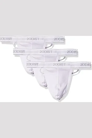 2Xist )IST Herren Essential Cotton Y-Rücken Tanga 3er-Pack