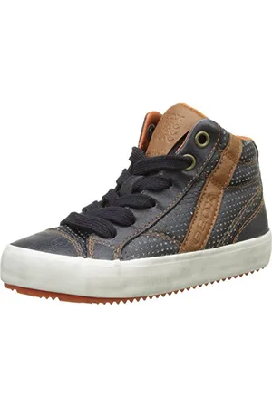 Geox Jungen J Alonisso Boy B High-Top, Blau (navy/brownc0948)