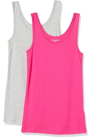 Amazon Damen Tanktop schlanke Passform, 2er-Pack, , XS