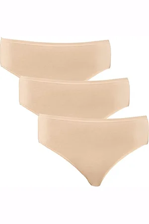 Schiesser Damen 3 Pack - Essentials Slip Baumwolle Stretch Unterwäsche, , 42 EU