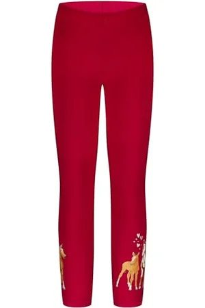 Salt & Pepper Mädchen Girls Print Horses Leggings, , 110 EU