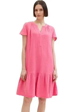 TOM TAILOR Damen Kurzes Kleid , carmine pink, 44