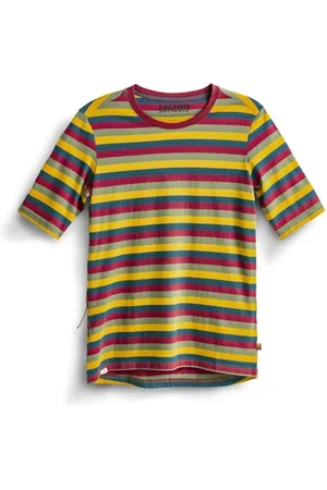 Fjällräven Damen Gestreiftes T-Shirt aus Bio-Baumwolle Outdoor, , M