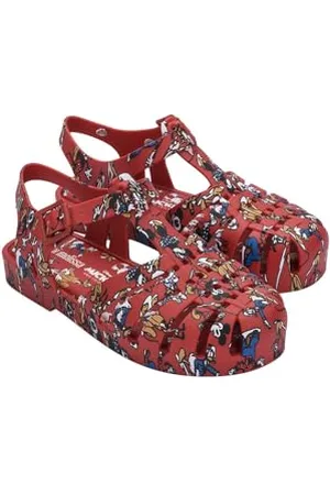 Melissa Mini Possession Print + Mickey and Friends Bb Flache Sandale, , 24 EU