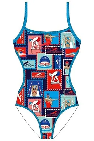 Aquafeel Girls Badeanzug Professional, V-Back, bunt