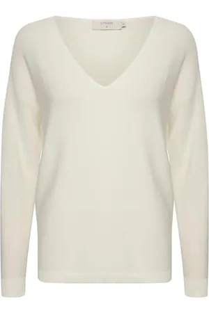 Cream Strickpullover CRSillar Damen Strickpullover Langarm V-Ausschnitt Casual Pullover XL