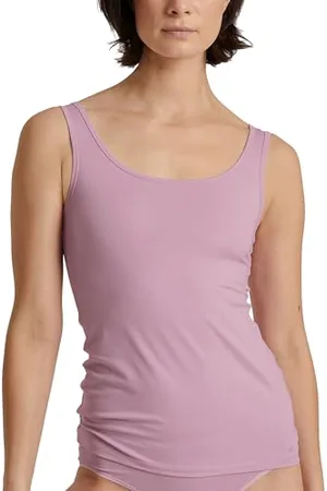 Calida Natural Comfort Tank Top Damen, mit Rundhals-Ausschnitt