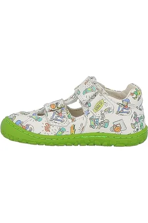 Lurchi 74L4083002 Lauflernschuh, White-Green, 31 EU