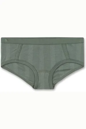 Sanetta Mädchen-Unterhose Grün | Hochwertige und nachhaltige Unterhose für Mädchen aus Viskose-Baumwoll-Mix. Panty mit Rippqualität | Inhalt: Unterwäsche für Mädchen