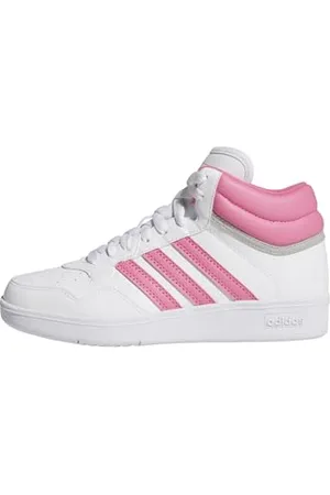 adidas Hoops 4.0 MID Shoes Schuhe, FTWR White/pink Fusion/Grey Two, 22 EU