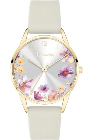 Tamaris Damen Analog Quarz Uhr mit Silikon Armband TT-0190-PQ