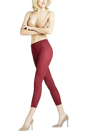 Falke Damen Leggings Pure Matt 50 DEN Capri W LE halb-blickdicht einfarbig 1 Stück, , S