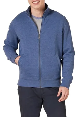 Amazon Herren Fleece-Jacke mit durchgehendem Reißverschluss, , M