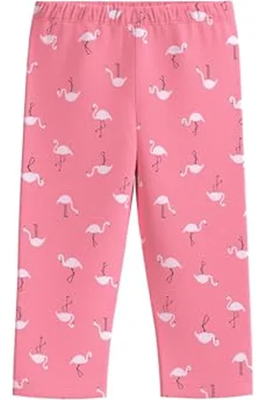 QS by s.Oliver Mädchen 2144610 Capri Leggings mit Allover Print, pink, 92