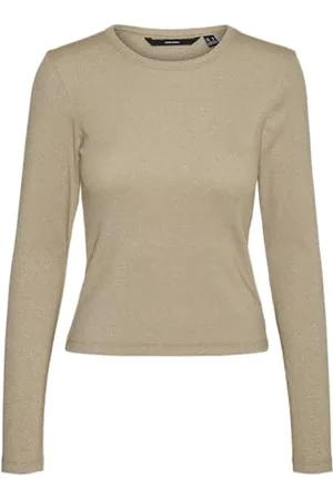 VERO MODA Damen VMCHLOE LS Short TOP JRS NOOS Langarmshirt, , XXL