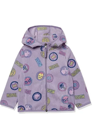 Amazon Disney | Marvel | Star Wars | Princess Mädchen Polar-Fleecejacke mit durchgehendem Reißverschluss und Kapuze, , 2 Jahre