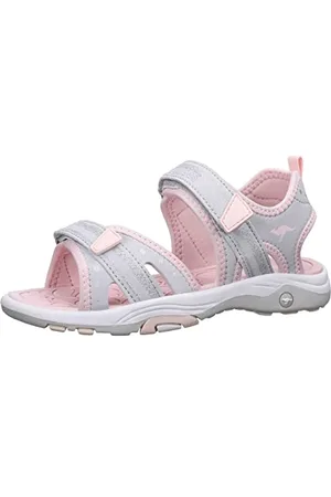 KangaROOS Damen K-Leni Fee Sandale, Vapor Grey/Frost pink, 38 EU