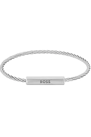 HUGO BOSS Jewelry Drahtarmband für Herren Kollektion ALEK aus Edelstahl