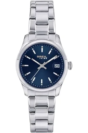 Breil Uhr Damen Classic Elegance Ziffernblatt HELLBLAU Bewegung NUR Zeit Quartz e Bracelet Farbiger Stahl Gold EW0599