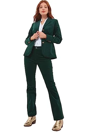 Joe Browns Damen Velvet Moleskin Bootcut Trousers Casual Pants, 44