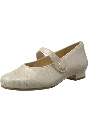 Hassia Damen Bologna, Weite G Geschlossene Ballerinas, Rot (Rose)