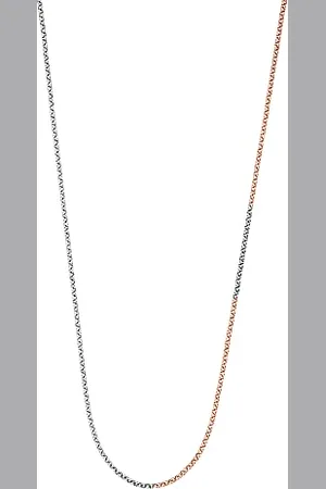 Engelsrufer Damen Erbskette Halskette aus Sterling Silber rhodiniert und rosévergoldet in roségold und silber - Karabinerverschluss - Länge: 50cm