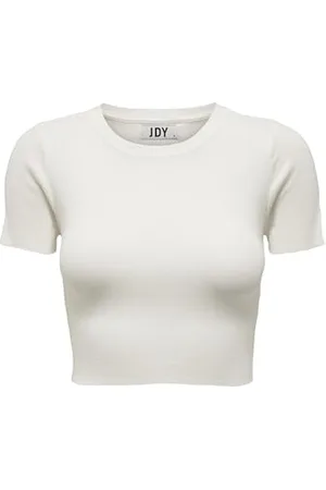 JDY CIRKELINE S/S Crop TOP KNT NOOS