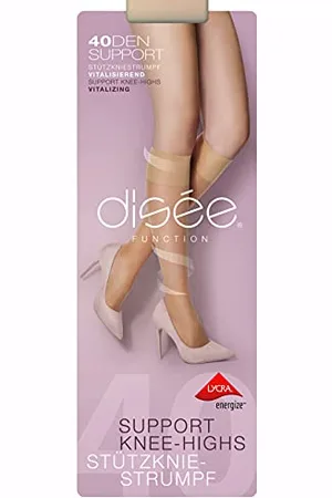 Disee Stützkniestrümpfe - Stützstrümpfe für Damen in verschiedenen Farben - 40 Den, perle Size:39-42