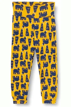 Green Cotton Jungen Bear Baby Pants, Mango/Academy/Balsam Cream, 68 EU