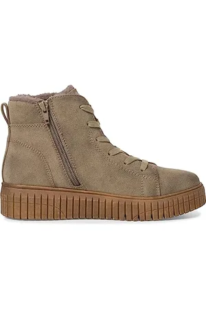 Jana Damen Winterstiefeletten ohne Absatz Winter Gefüttert Weite H Mehrweite, Braun , 36 EU
