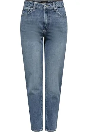 ONLY Damen ONLEMILY HW Straight ANK DNM AZG611 Jeans, , 28W x 30L